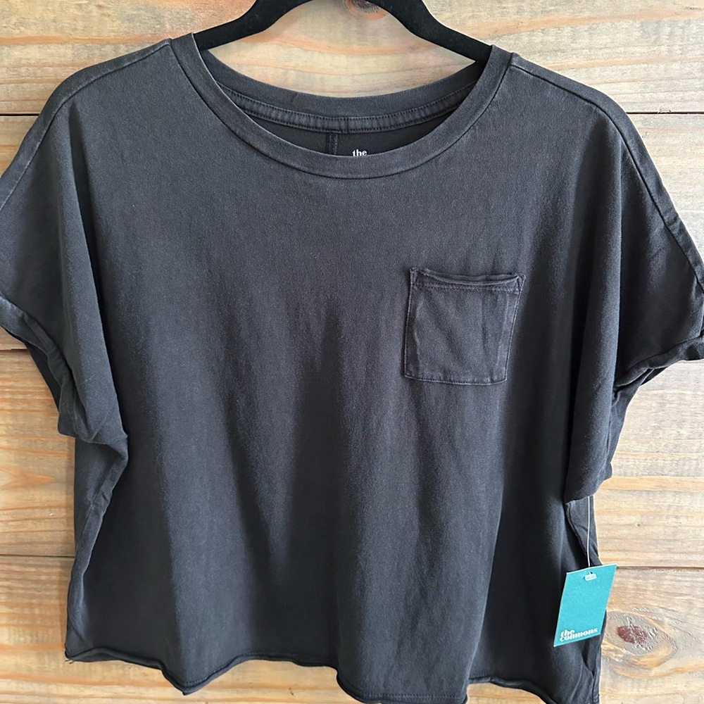 The Commons Cropped Black Women's Top